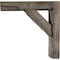 Ekena Millwork 3 1/2"W x 8"D x 8"H Vintage Farmhouse Bracket, Barnwood Decor Collection, Pebble Grey BKTB03X08X08TRPG - alternate 4